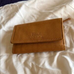 Fossil Tan Leather Trifold Wallet